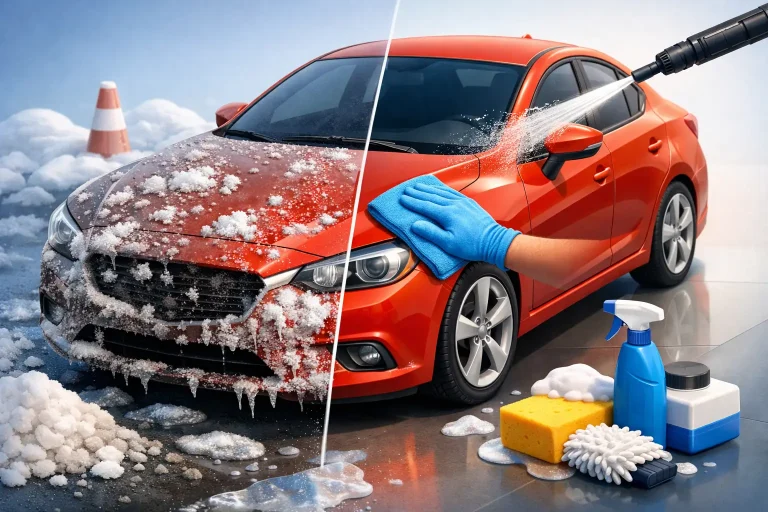 How to Remove Road Salt From Car Paint