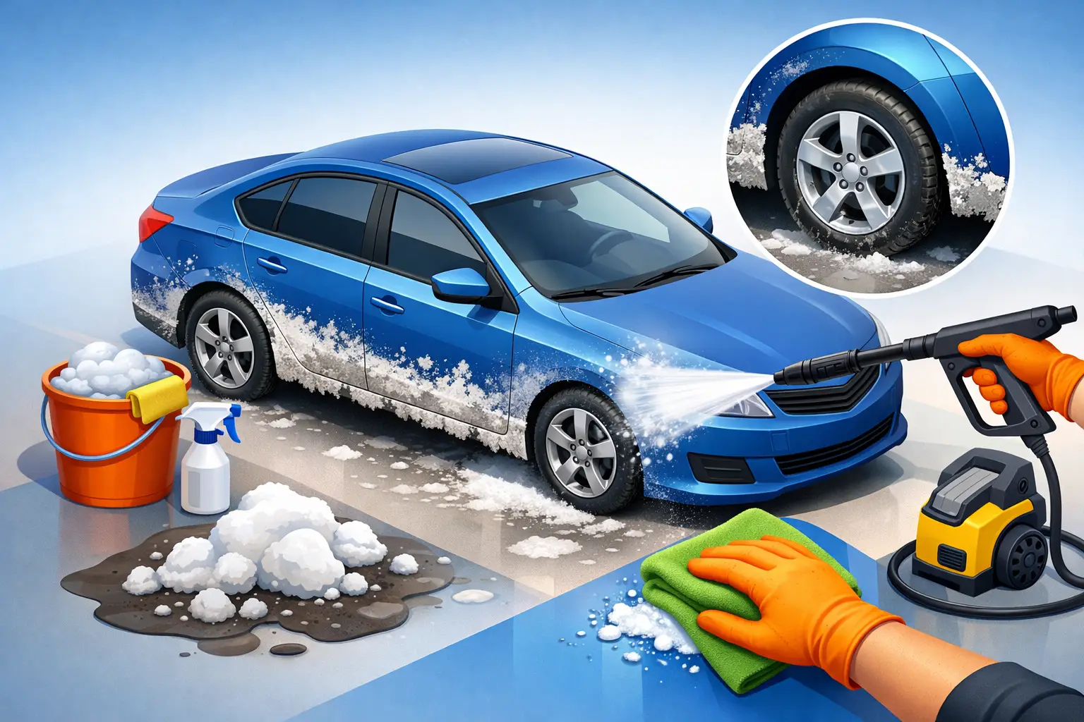 How to Remove Salt Residue From Your Car