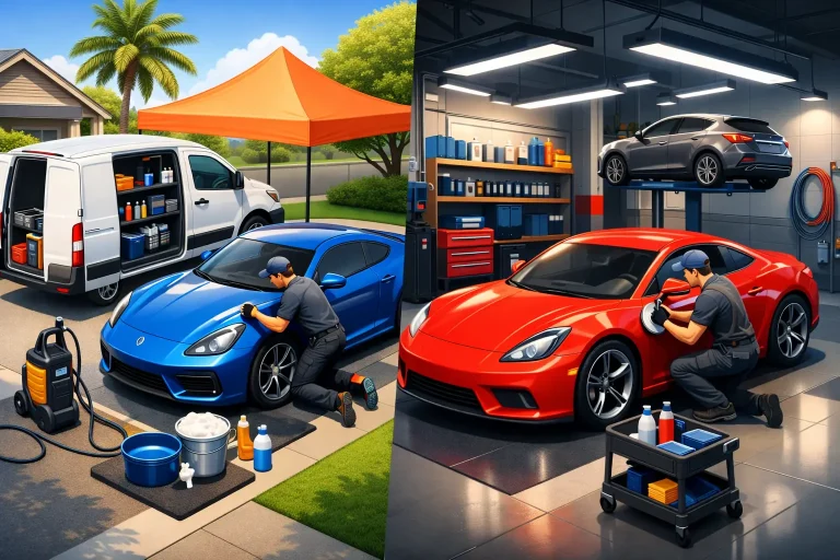 Mobile Detailing vs Shop Detailing