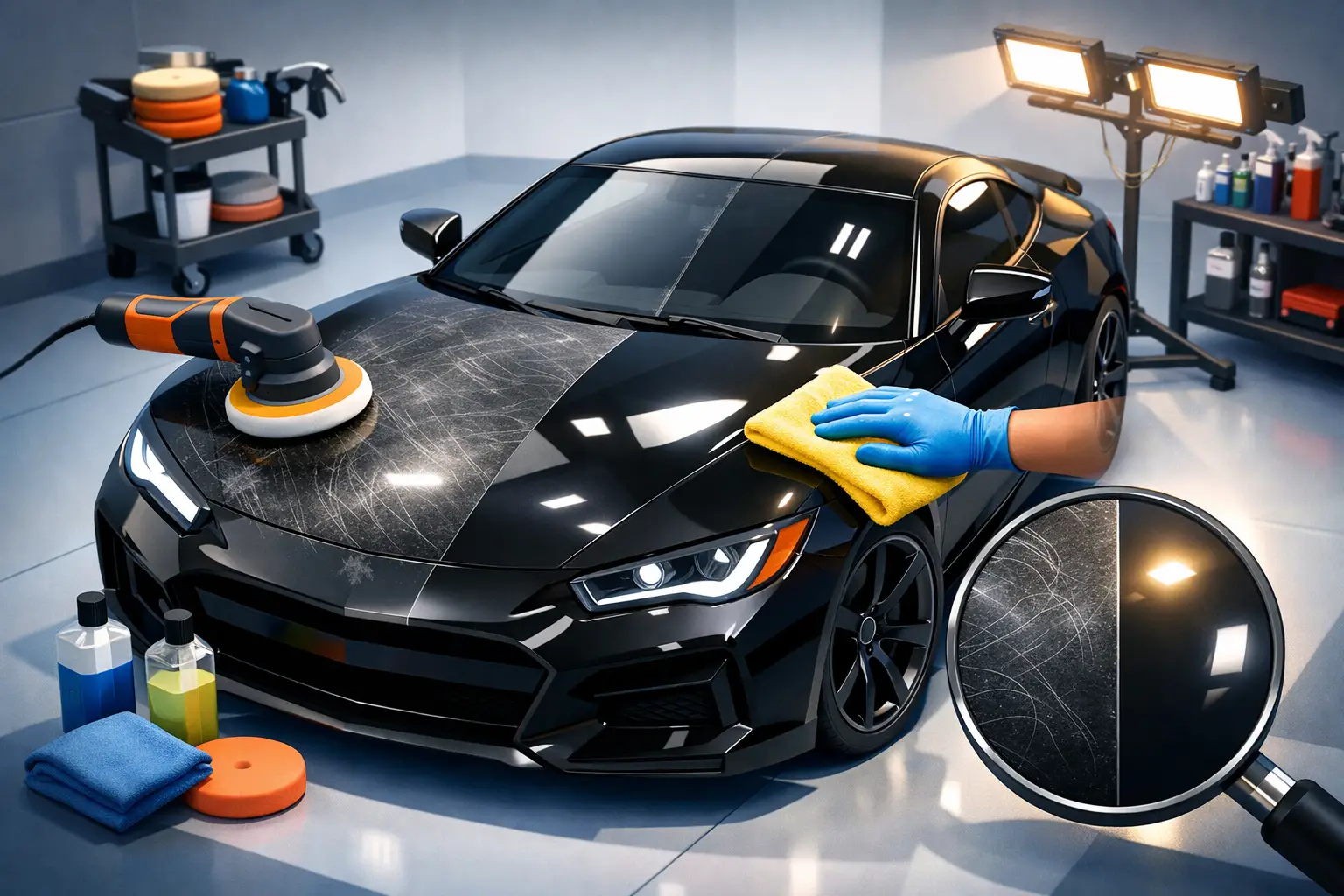 Paint Correction on Black Car: What to Expect